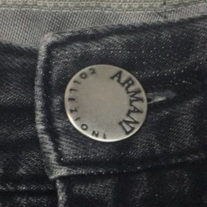 ARMANI COLLEZIONI Jeans in Gray- Black, Size 38